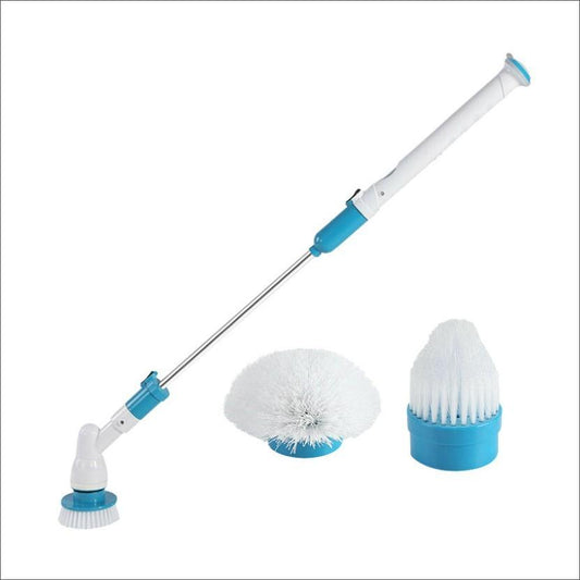 Electric Spin Scrubber, Cordless Bath Tub Power Scrubber With Long Handle & 7 Replaceable Heads, Detachable As Short Handle, Shower Cleaning Brush Household Tools For Tile Floor & Bathroom - US Style Inc.