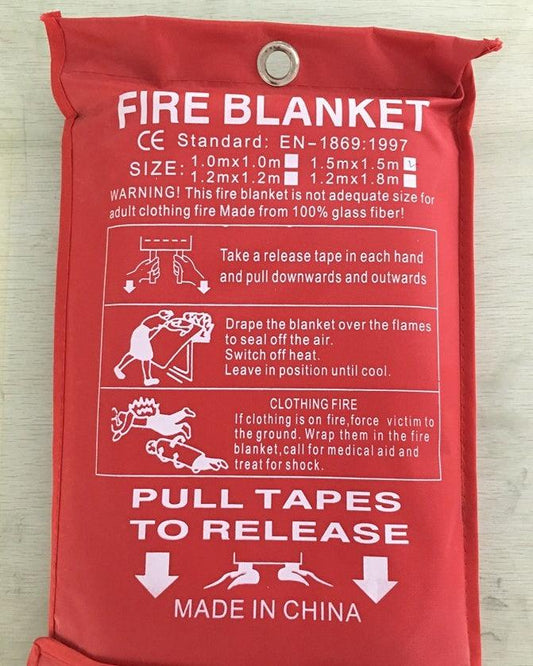 Fire Blanket Fiberglass Fire Flame Retardant Emergency Survival Fire Shelter Safety Cover Fire Emergency Blanket - US Style Inc.