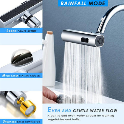 Kitchen Faucet Waterfall Outlet Splash Proof Universal Rotating Bubbler Multifunctional Water Nozzle Extension Kitchen Gadgets - US Style Inc.