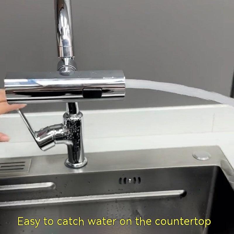 Kitchen Faucet Waterfall Outlet Splash Proof Universal Rotating Bubbler Multifunctional Water Nozzle Extension Kitchen Gadgets - US Style Inc.