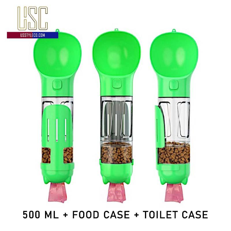 Lock & Go! 3-in-1 Dog Travel Bottle: Water, Food, Waste & More - US Style Inc.