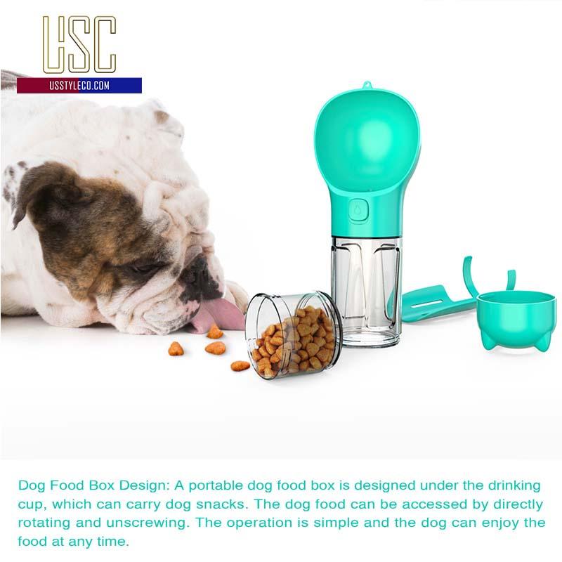 Lock & Go! 3-in-1 Dog Travel Bottle: Water, Food, Waste & More - US Style Inc.