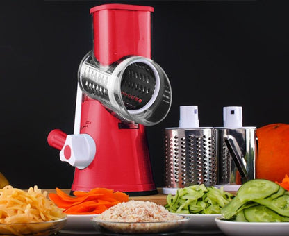 Manual Kitchen Accessories Multifunctional Round Mandoline Potato Slicer Vegetable Cutter Slicer Cheese Kitchen Gadgets - US Style Inc.