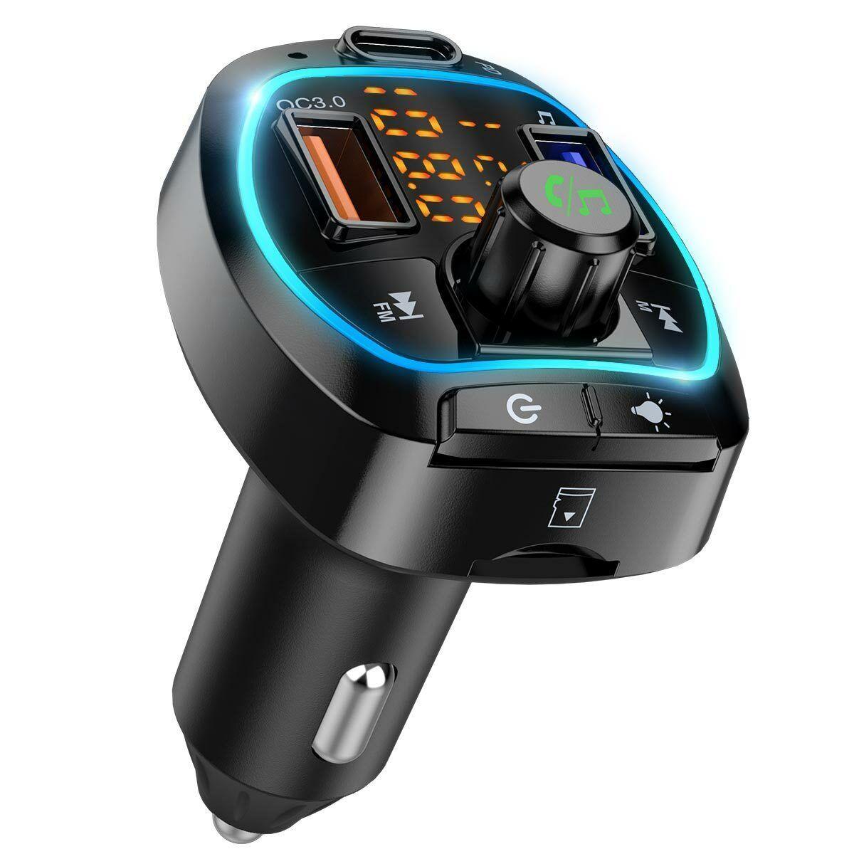 NEW FM Transmitter Bluetooth 5.0 Wireless Car 3USB Charger Handsfree Mp3 Player - US Style Inc.