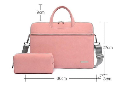 PU Leather Women Laptop Bag Notebook Carrying Case Briefcase For Macbook Air 13.3 14 15.6 Inch Men Handbags Shoulder Mouse Bag - US Style Inc.