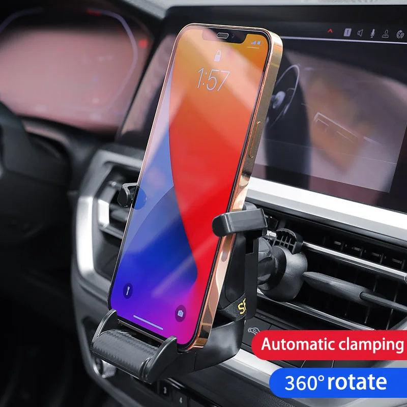 Racing Seat Shape Car Phone Holder Auto Air Vent Mobile Phone Clip 360 Degree Rotatable Car Cellphone Rack For Car Interior - US Style Inc.