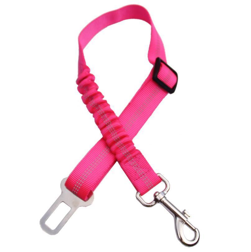 Safe & Secure Ride: Adjustable Dog Seatbelt with Reflective Rope - US Style Inc.