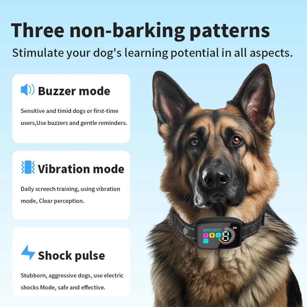 Smart & Safe: Train Your Pup with the Anti-Bark Collar (AI, Multi-Mode, Rechargeable) - US Style Inc.