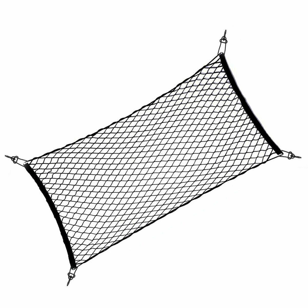 Trunk CARGO NET Car Nylon Elastic Mesh Organizer Truck SUV Universal 4 Hook Rear - US Style Inc.