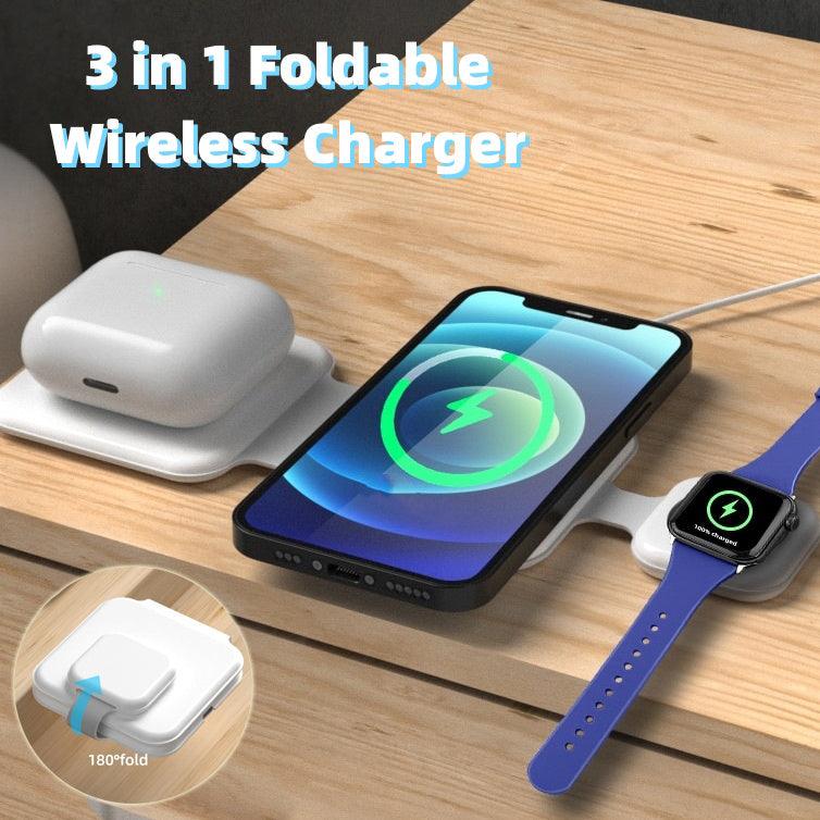 Upgrade Your Charge: 3-in-1 Magnetic Wireless Charger - US Style Inc.