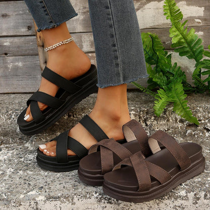 Women's Comfort Cross Sandals - US Style Inc.