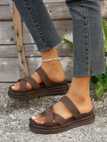 Women's Comfort Cross Sandals - US Style Inc.