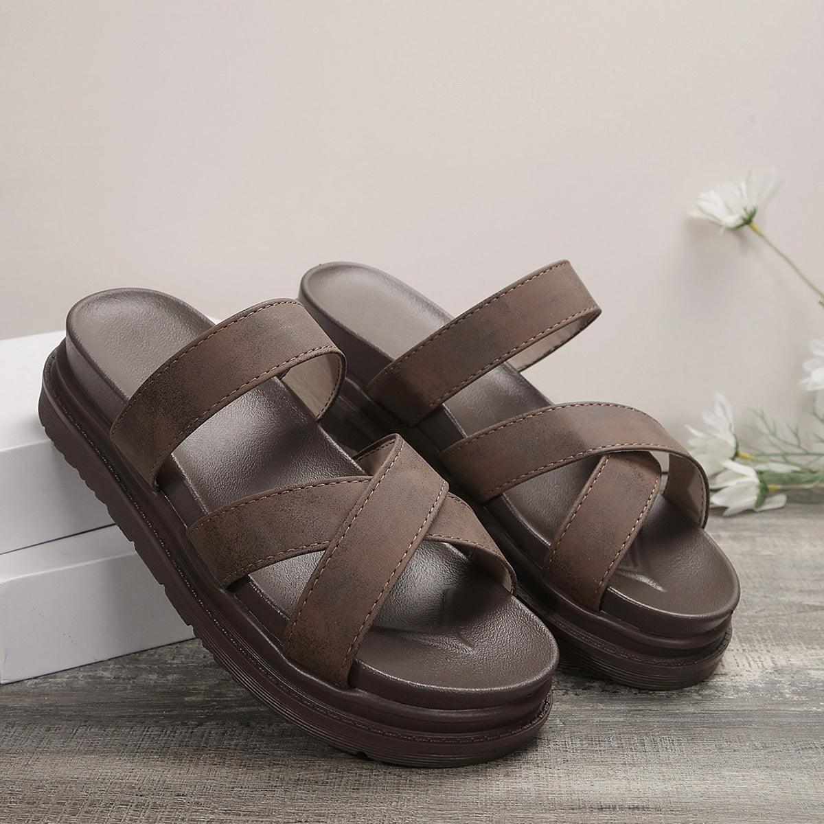 Women's Comfort Cross Sandals - US Style Inc.